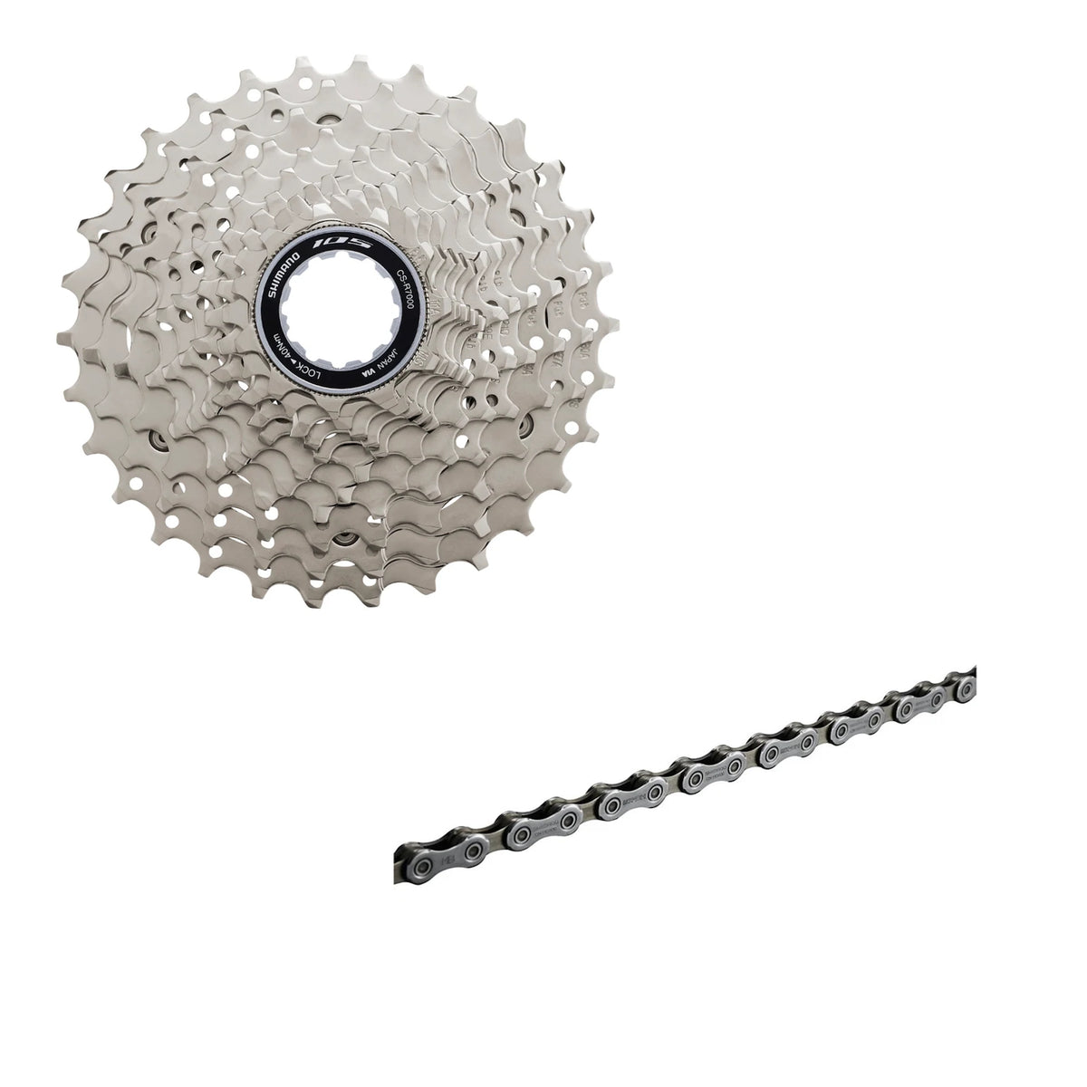 Shimano 105 CS-R7000 Cassette + 105 CN-HG601 Ketting Bundel