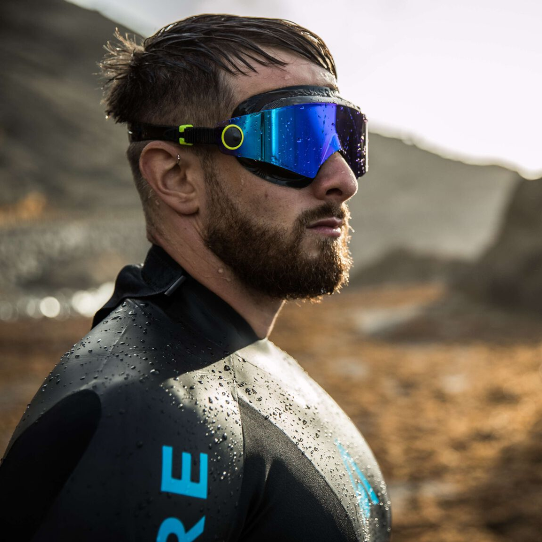 Aqua Sphere Defy Ultra Indigo Blue Titanium Mirrored Lens