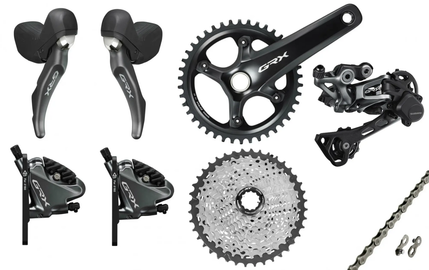 Shimano GRX RX810 Groepset 40T 11-42T 172.5mm