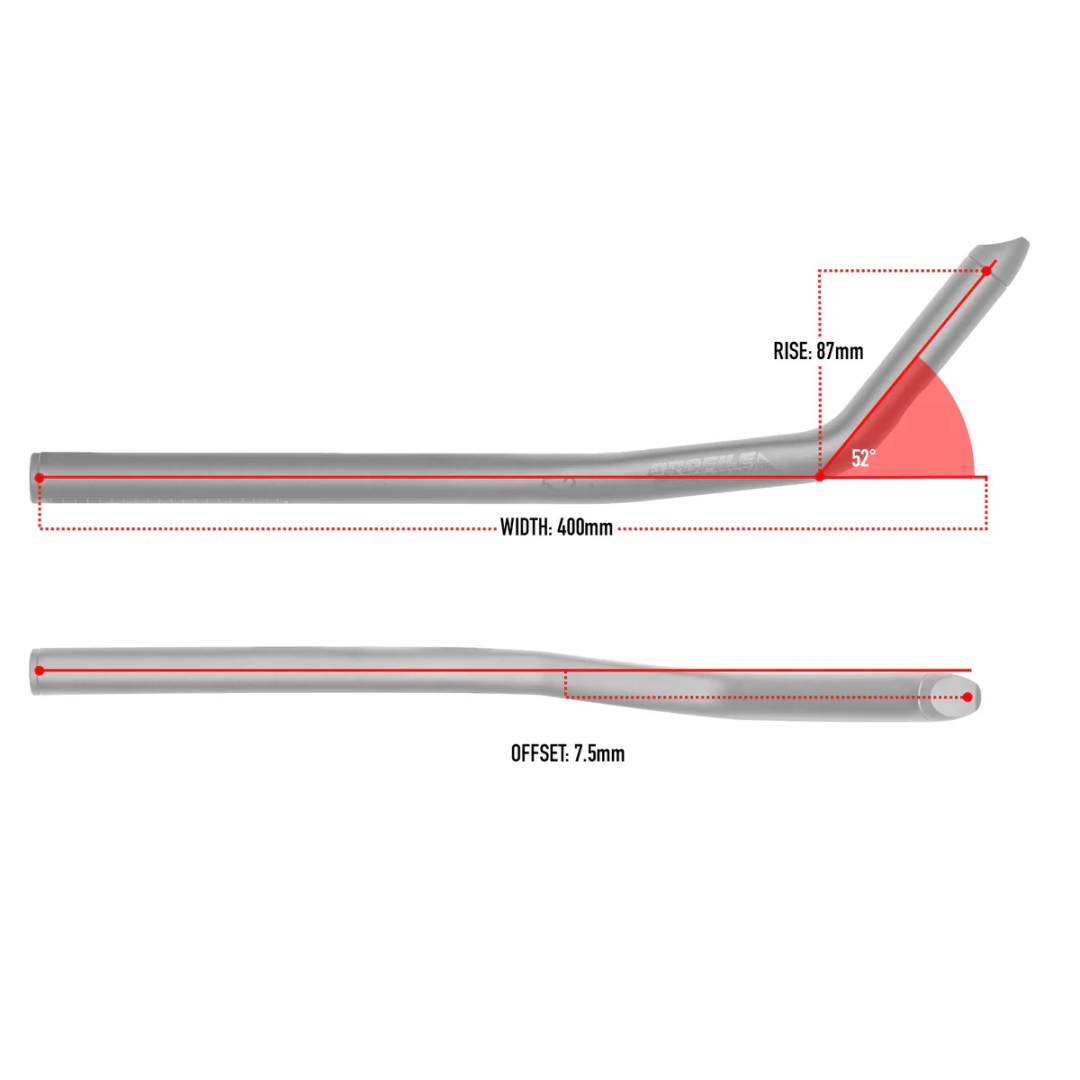 Profile Design 52A Aluminium Extensions 400mm