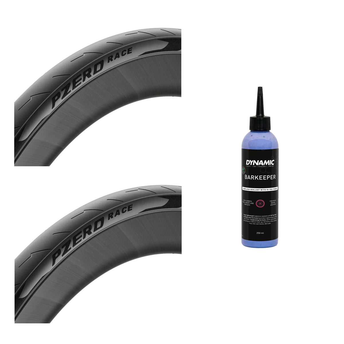 Pireli P ZERO Race TLR Nero Buitenband Set + Dynamic Barkeeper Tubeless Sealant Bundel