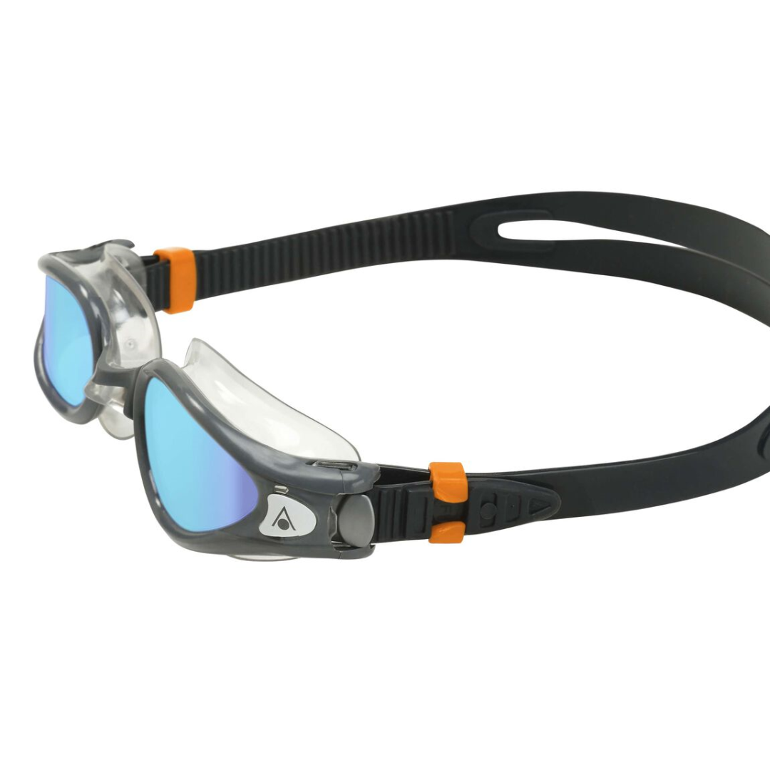 Aqua Sphere Kaiman EXO Blue Titanium Mirrored Lens