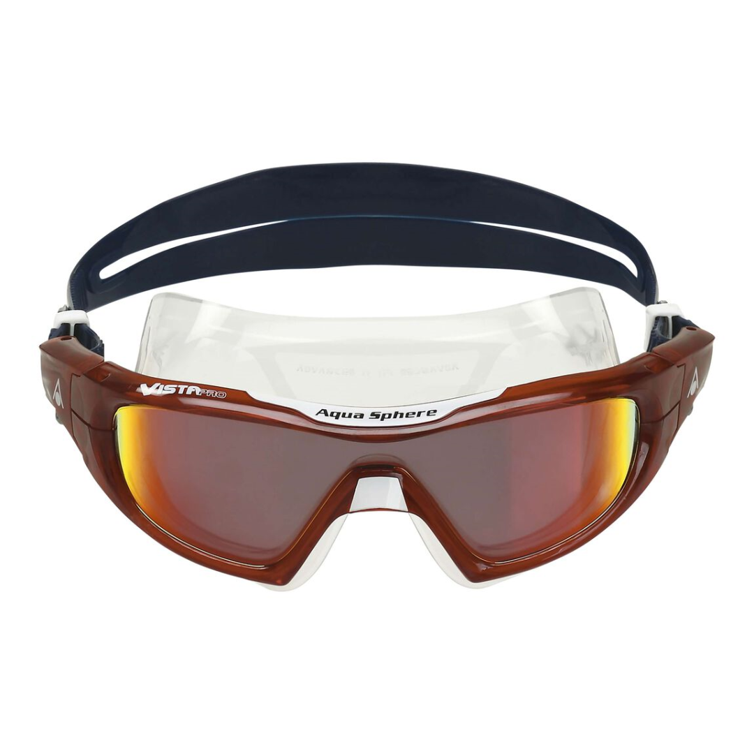 Aqua Sphere Vista Pro Red Titanium Mirrored Lens Dark