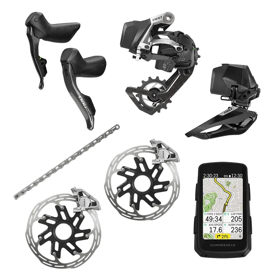 SRAM Red AXS E1 2X Race Groepset Met Hammerhead Karoo