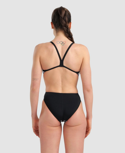 Arena Swimsuit Challenge Back Marbled Badpak