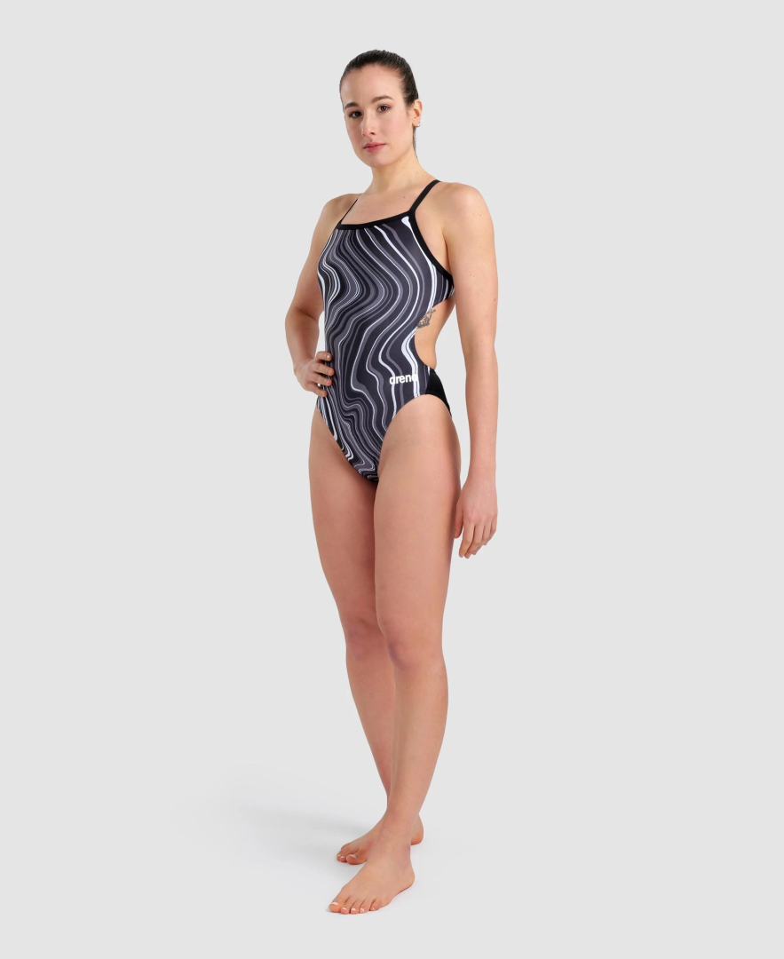 Arena Swimsuit Challenge Back Marbled Badpak