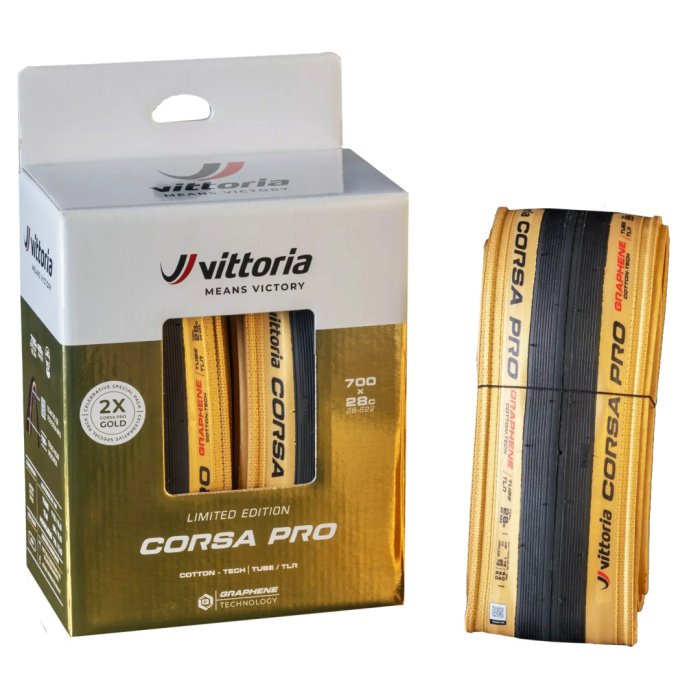 Vittoria Corsa Pro Gold Edition Set 28"