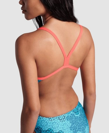 Arena W Camo Kikko Swimsuit Challenge Back Badpak