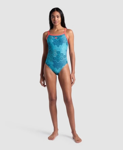 Arena W Camo Kikko Swimsuit Challenge Back Badpak
