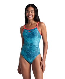 Arena W Camo Kikko Swimsuit Challenge Back Badpak