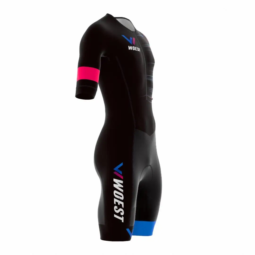 Bioracer Woest Trisuit Korte Mouw Heren