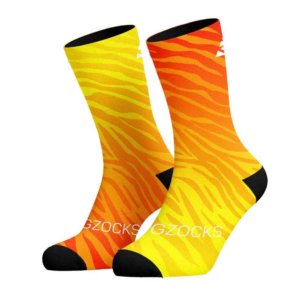 ZigZocks Flame & Ash Fietssokken